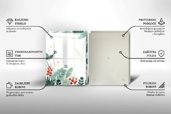 Zaščitna plošča za štedilnik Akvarelni listi