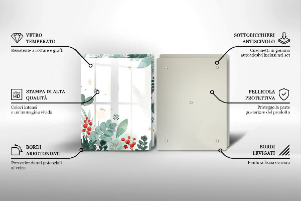 Zaščitna plošča za štedilnik Akvarelni listi