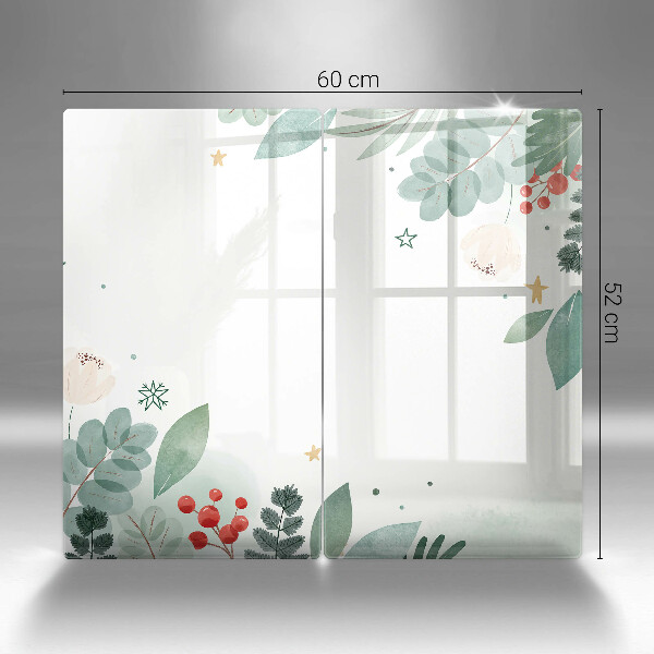 Zaščitna plošča za štedilnik Akvarelni listi