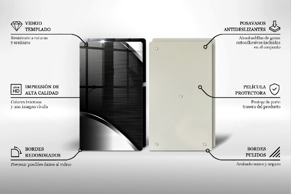 Zaščitna plošča za štedilnik Kovinska abstrakcija