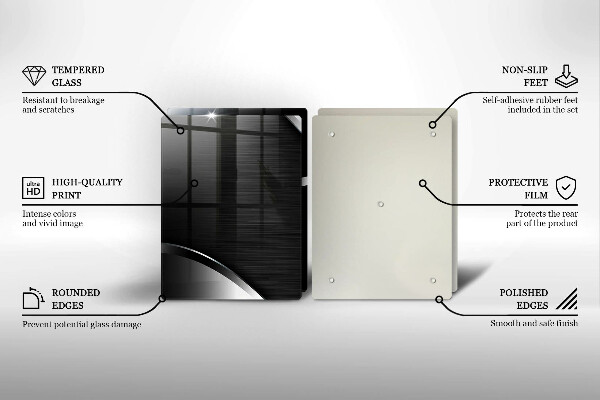 Zaščitna plošča za štedilnik Kovinska abstrakcija