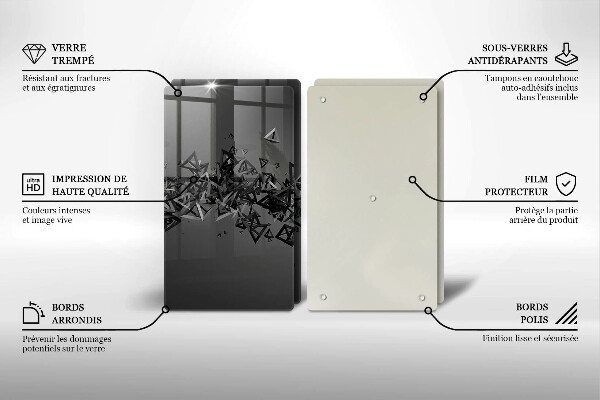 Zaščitna plošča za štedilnik Abstraktne 3D oblike