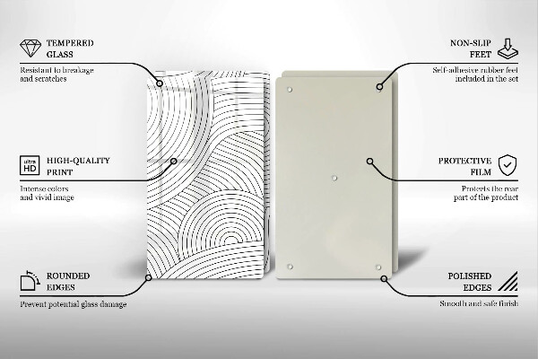 Stenska zaščitna plošča za štedilnik Abstrakcija črnih črt