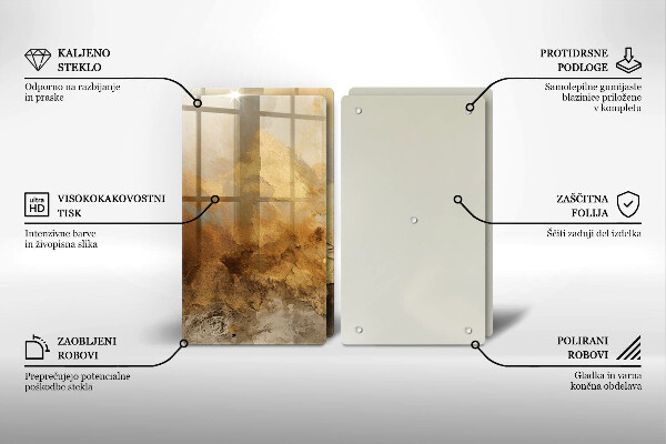 Zaščitna plošča za štedilnik Bogata tekstura