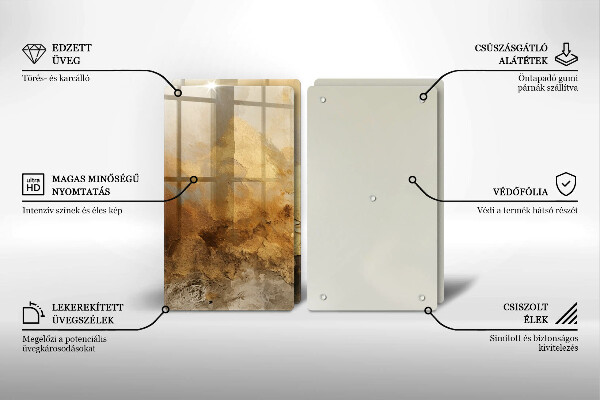 Zaščitna plošča za štedilnik Bogata tekstura