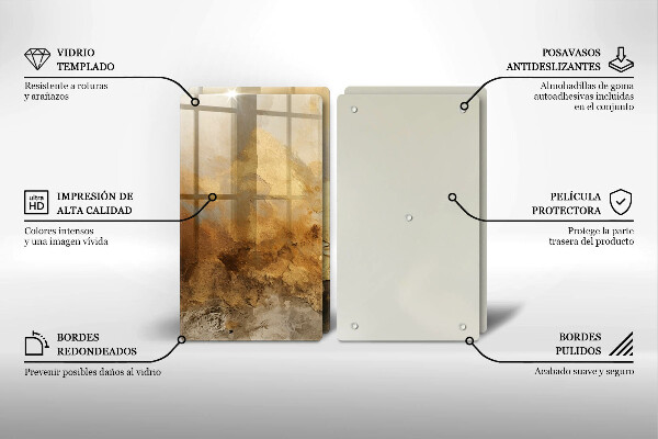 Zaščitna plošča za štedilnik Bogata tekstura