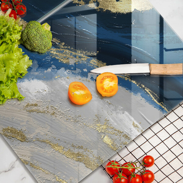 Zaščitna plošča za štedilnik Tekstura z zlatom