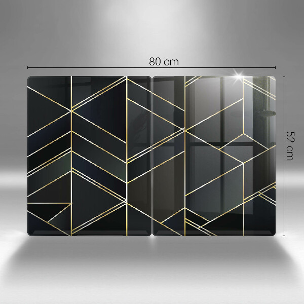 Zaščitna plošča za štedilnik Abstraktni trikotniki