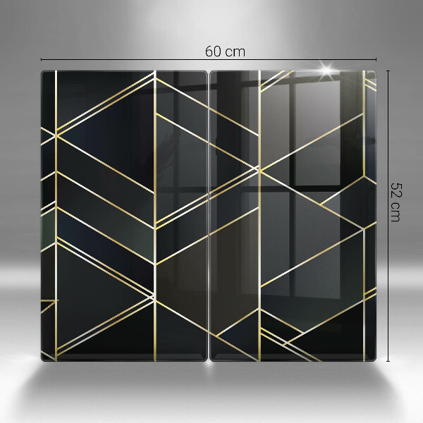 Zaščitna plošča za štedilnik Abstraktni trikotniki