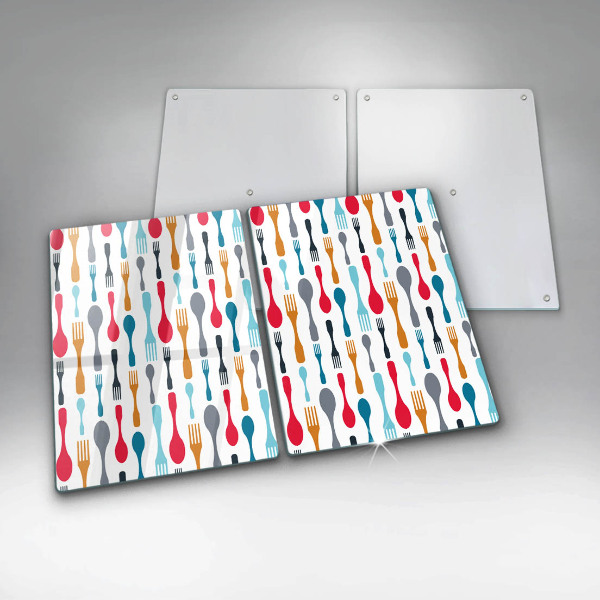 Zaščitna plošča za štedilnik Ilustracija žlice