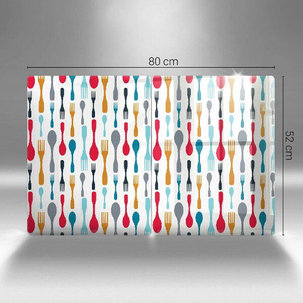 Zaščitna plošča za štedilnik Ilustracija žlice