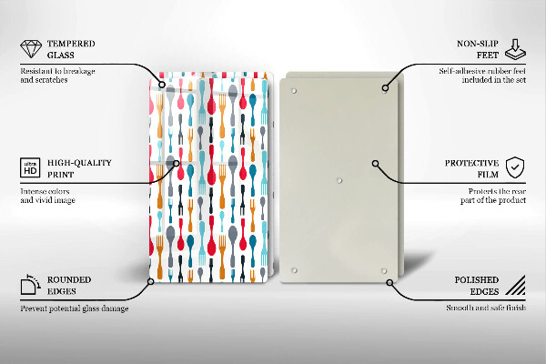 Zaščitna plošča za štedilnik Ilustracija žlice