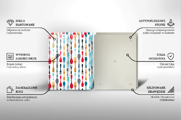 Zaščitna plošča za štedilnik Ilustracija žlice