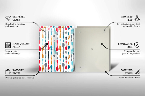 Zaščitna plošča za štedilnik Ilustracija žlice