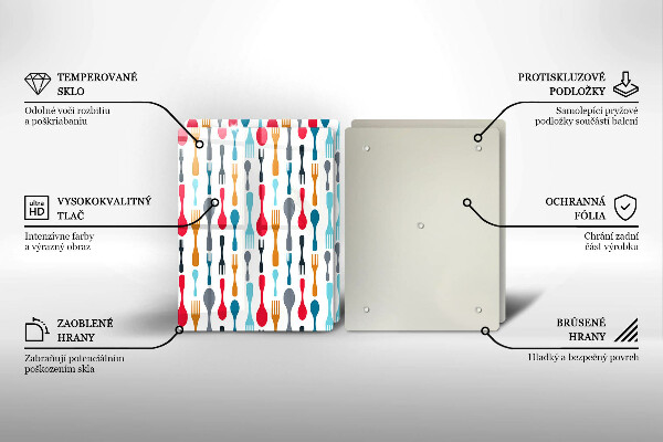 Zaščitna plošča za štedilnik Ilustracija žlice