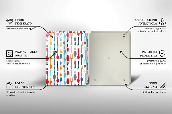 Zaščitna plošča za štedilnik Ilustracija žlice