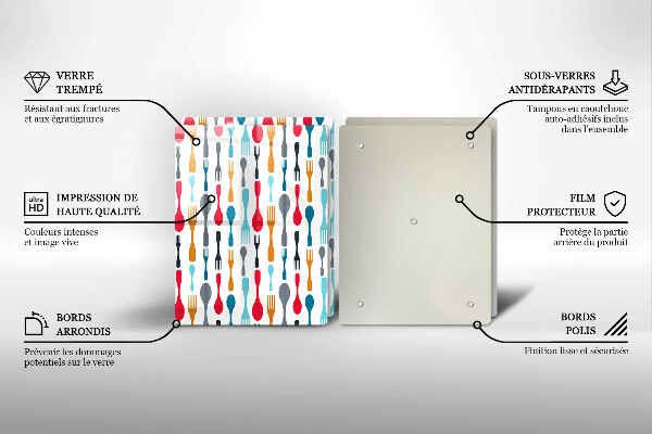 Zaščitna plošča za štedilnik Ilustracija žlice