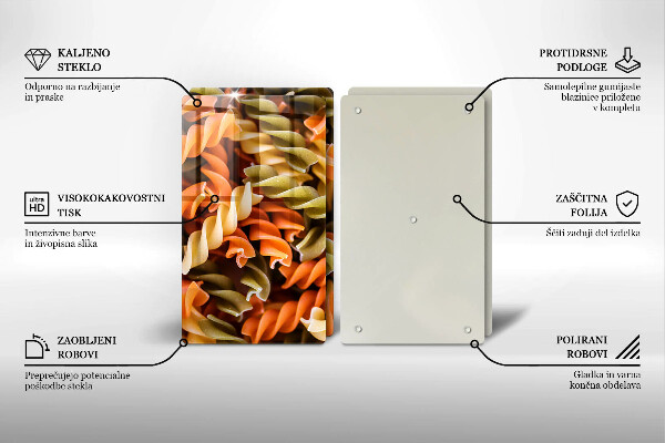 Zaščitna plošča za štedilnik Fusilli testenine