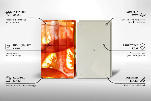 Zaščitna plošča za štedilnik Rezina rdečega paradižnika