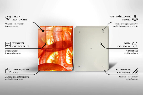 Zaščitna plošča za štedilnik Rezina rdečega paradižnika