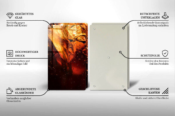 Zaščitna plošča za štedilnik Cola pijača z ledom