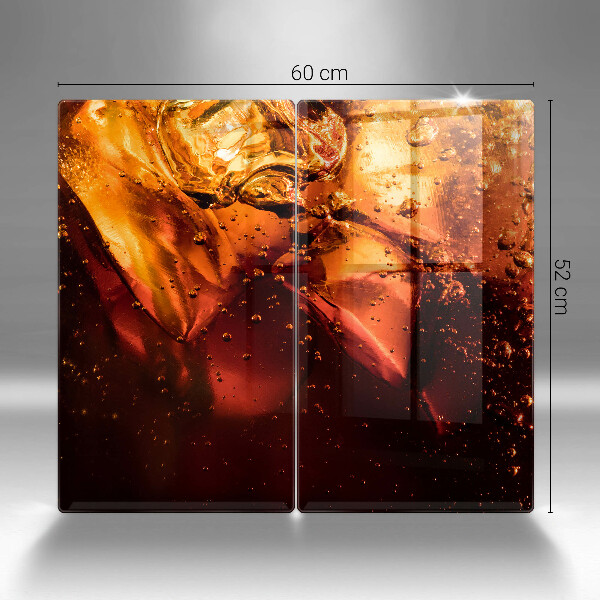 Zaščitna plošča za štedilnik Cola pijača z ledom