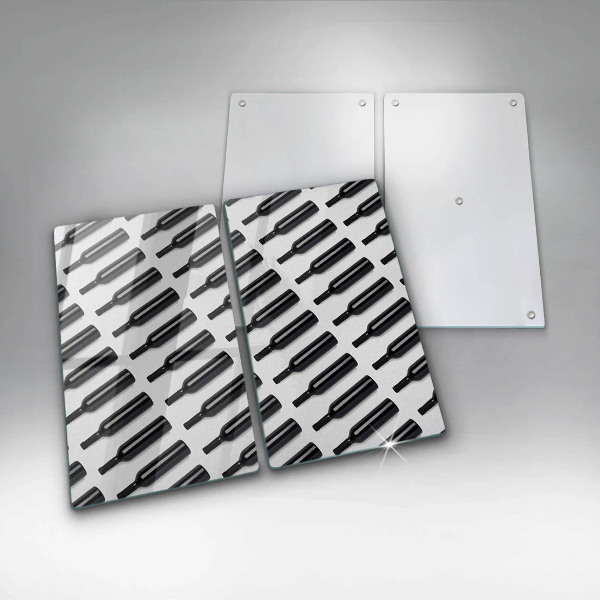 Zaščitna plošča za štedilnik Steklenice črnega vina