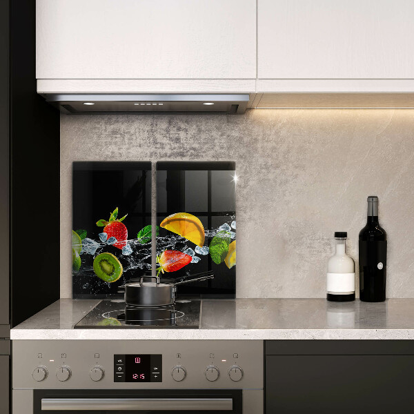 Zaščitna plošča za štedilnik Sadje v vodi