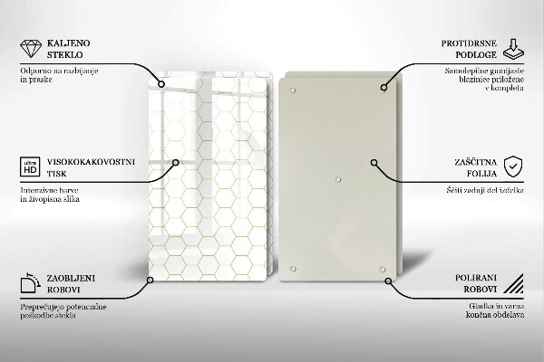 Zaščitna plošča za štedilnik Abstraktni vzorci