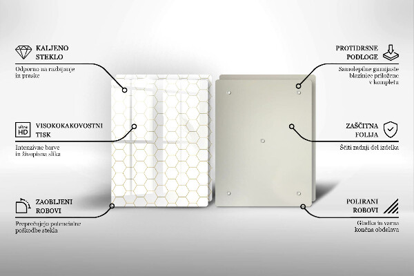 Zaščitna plošča za štedilnik Abstraktni vzorci