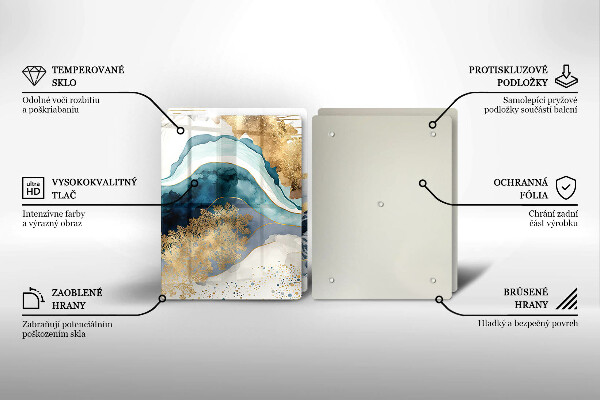 Zaščitna plošča za štedilnik Barvit marmor