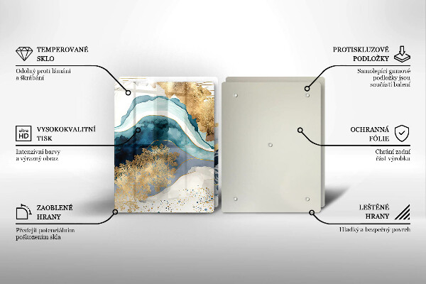 Zaščitna plošča za štedilnik Barvit marmor