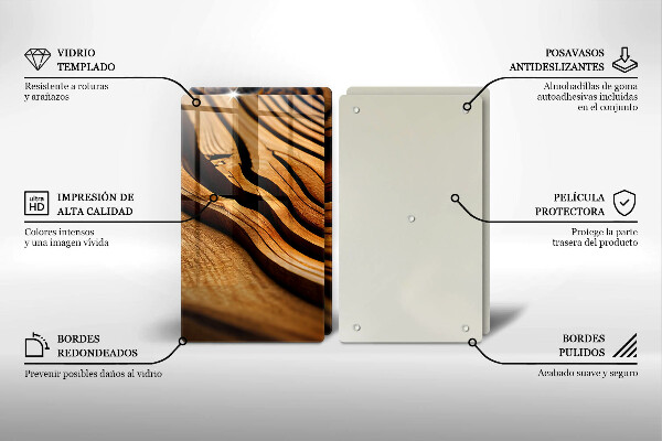 Zaščitna plošča za štedilnik Lesni štor