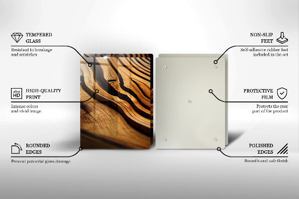 Zaščitna plošča za štedilnik Lesni štor