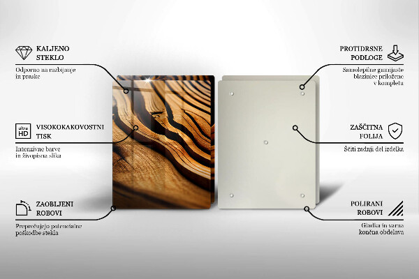Zaščitna plošča za štedilnik Lesni štor