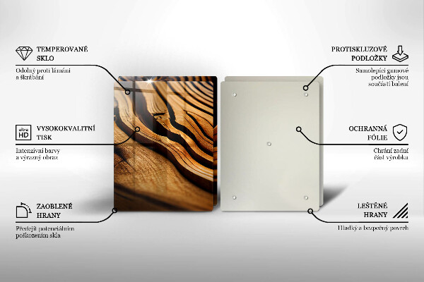 Zaščitna plošča za štedilnik Lesni štor