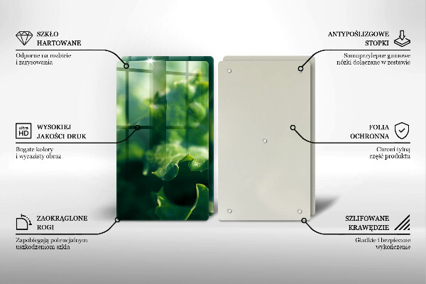 Zaščitna plošča za štedilnik Solatni listi