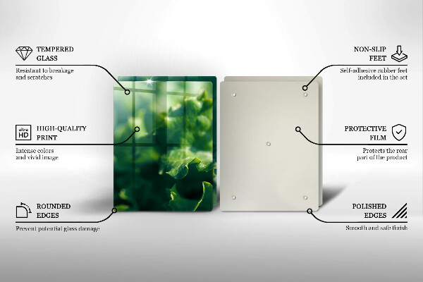 Zaščitna plošča za štedilnik Solatni listi