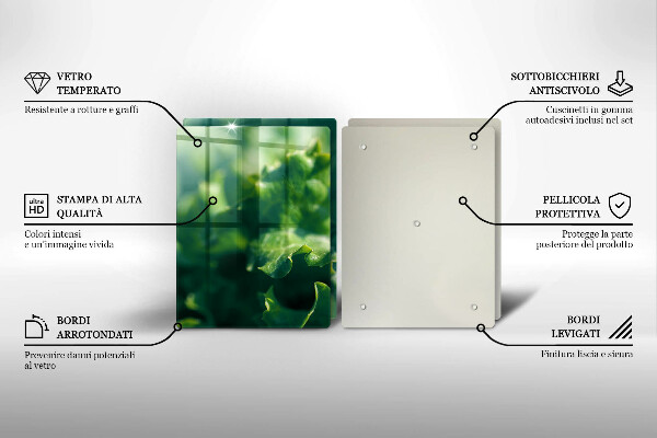 Zaščitna plošča za štedilnik Solatni listi