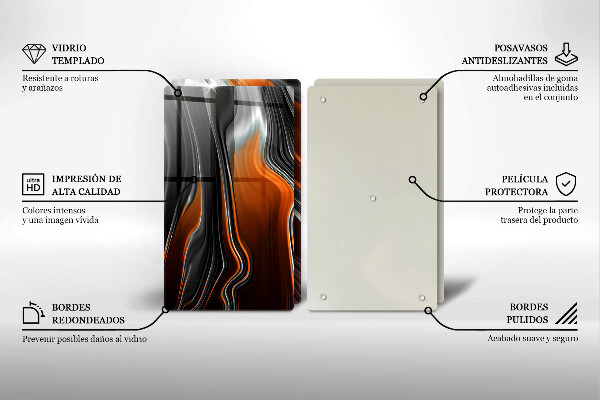 Zaščitna plošča za štedilnik Abstraktni vzorec