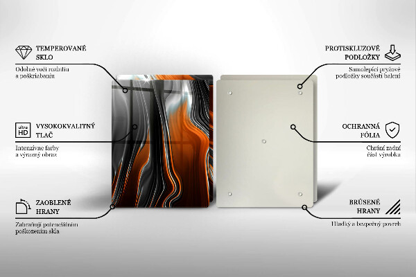 Zaščitna plošča za štedilnik Abstraktni vzorec