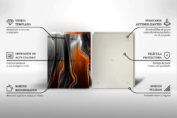 Zaščitna plošča za štedilnik Abstraktni vzorec