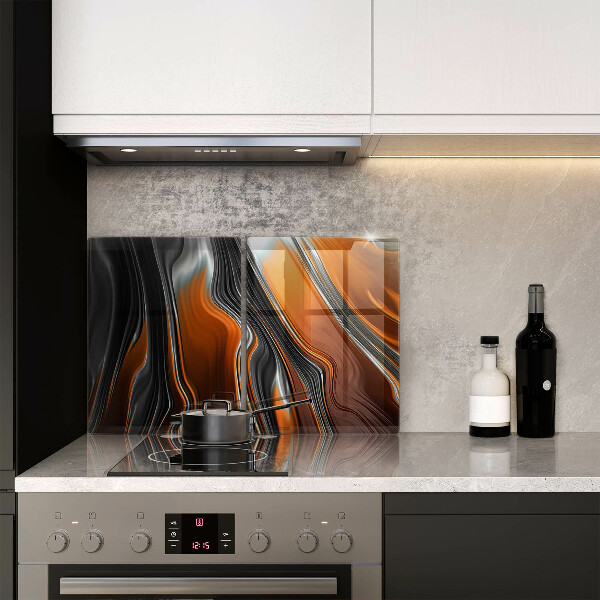 Zaščitna plošča za štedilnik Abstraktni vzorec