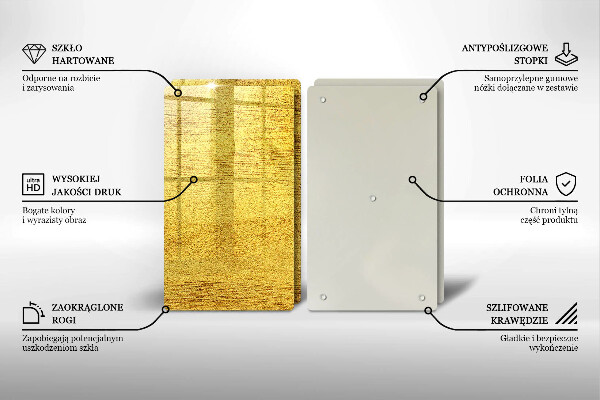 Zaščitna plošča za štedilnik Rumena abstrakcija