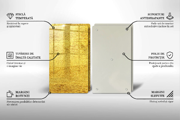 Zaščitna plošča za štedilnik Rumena abstrakcija