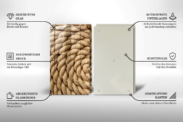 Zaščitna plošča za štedilnik Zvita vrv