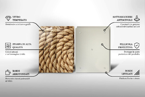 Zaščitna plošča za štedilnik Zvita vrv