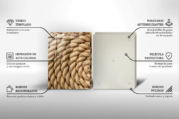 Zaščitna plošča za štedilnik Zvita vrv