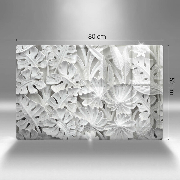 Zaščitna plošča za štedilnik Bele rože