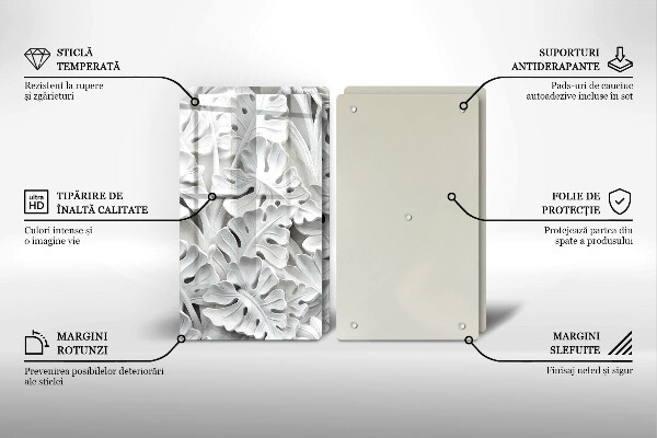 Zaščitna plošča za štedilnik Bele rože